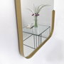 Hanah Home Espejo Smooth Dorado